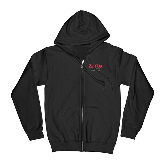 Zerto Unisex Standard Zip Hoodie