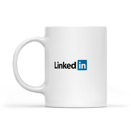 Linked in White Edge-to-Edge Mug (NEW)