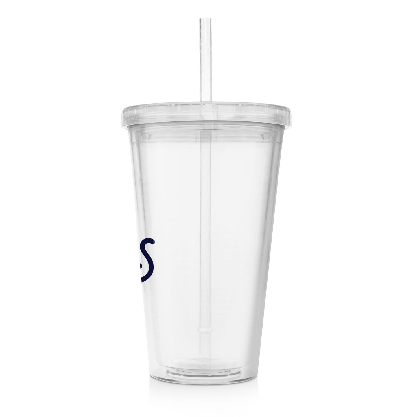 Thnks Clear Acrylic Tumbler w/Straw & Lid